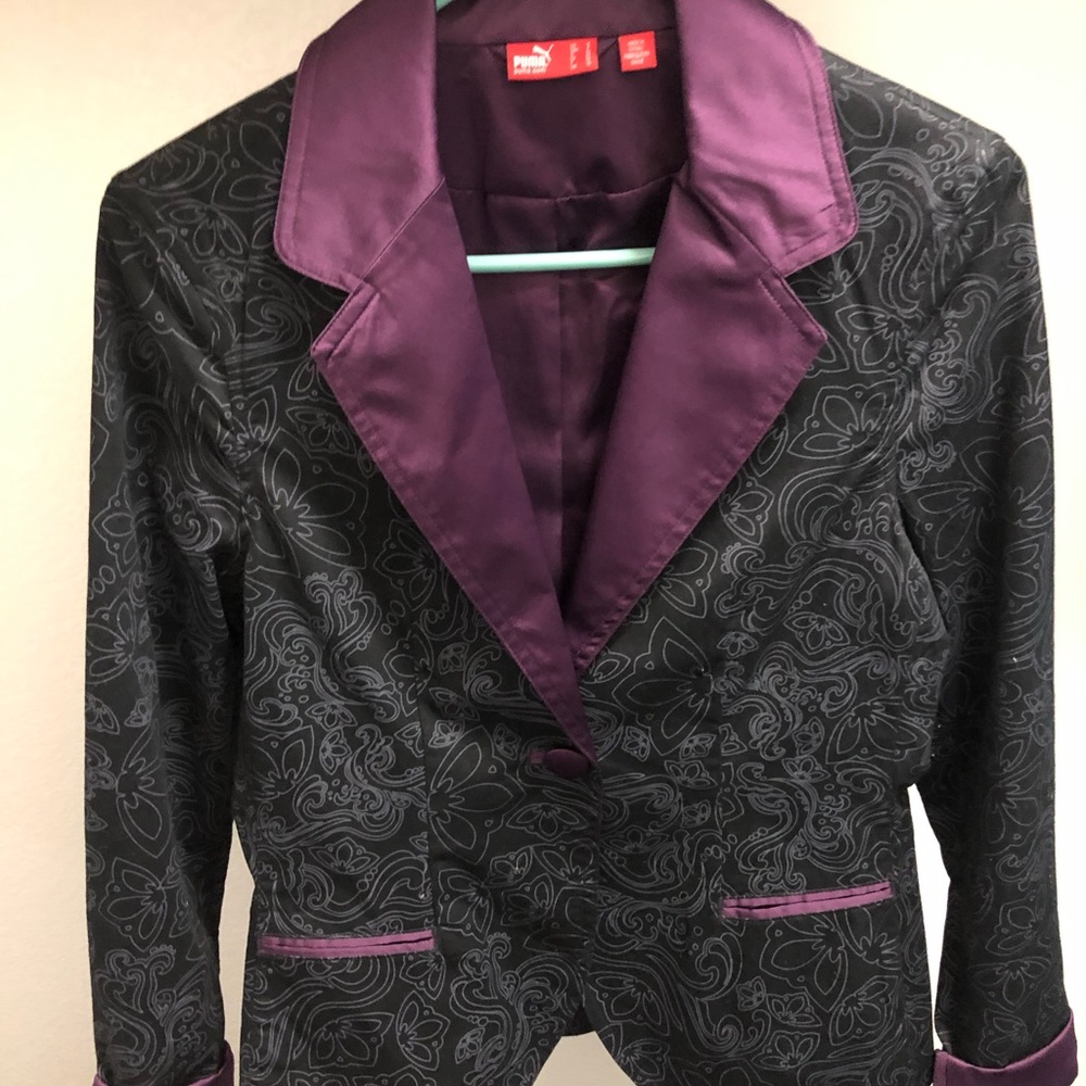 Purple & Black Stylish & Flashy Puma Blazer